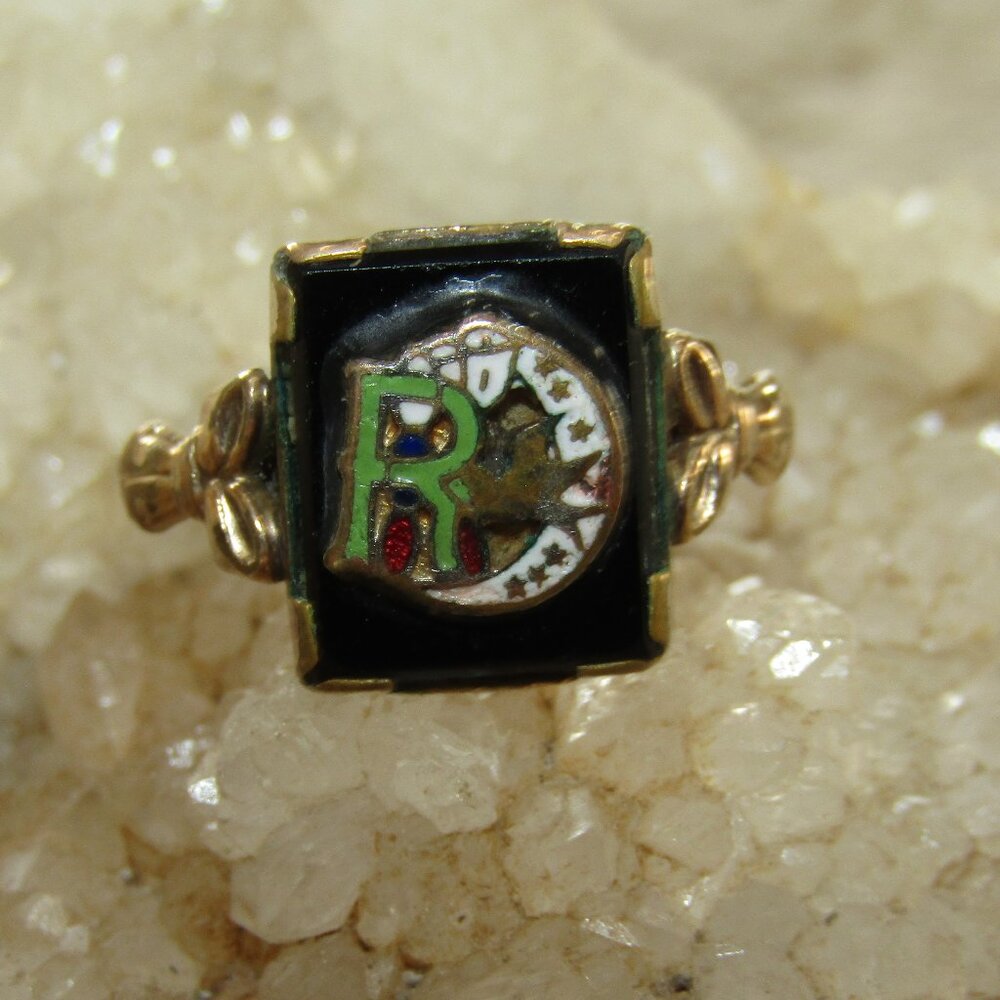 Vintage Clark & Coombs 10kt Daughters of Rebekah Ring